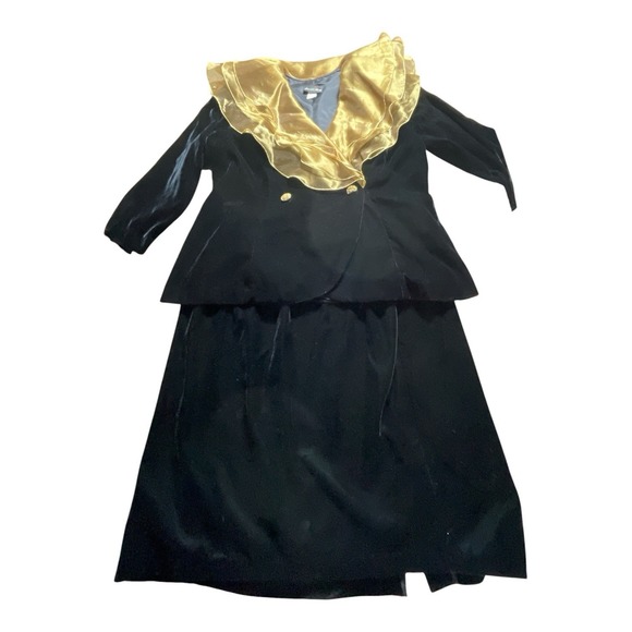 David Rose Pants - Vintage David Rose 2 Piece Suit Absolutely Stunning And Rare Gold And Black